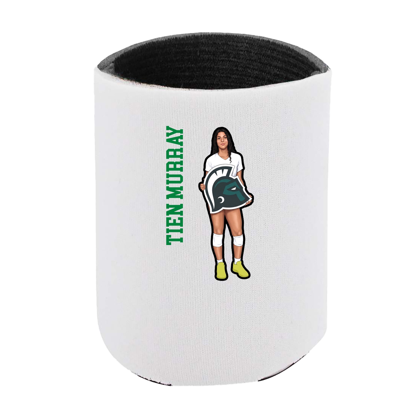 Can Holder — Name Vertical in White