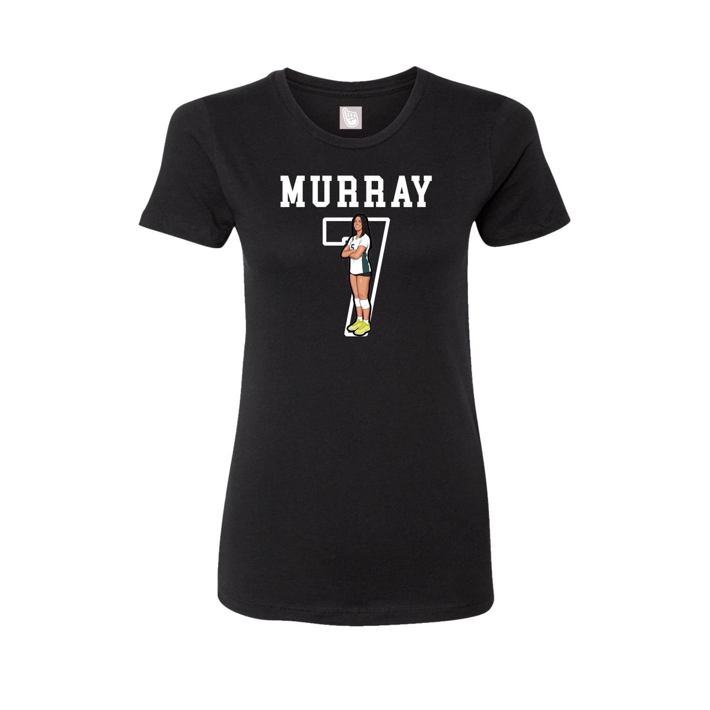 Fitted Women's Tee — Shirsey in Black