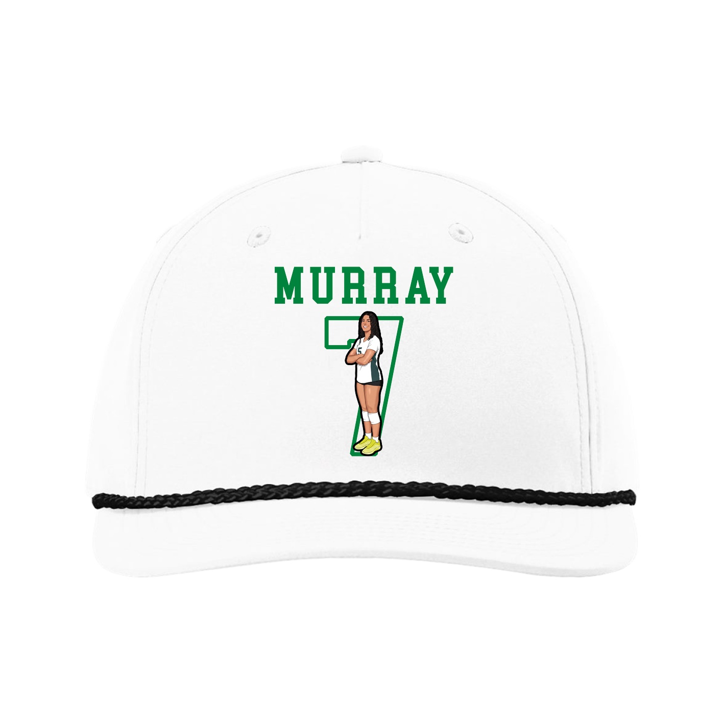 Five-Panel Classic Rope Cap — Shirsey in White