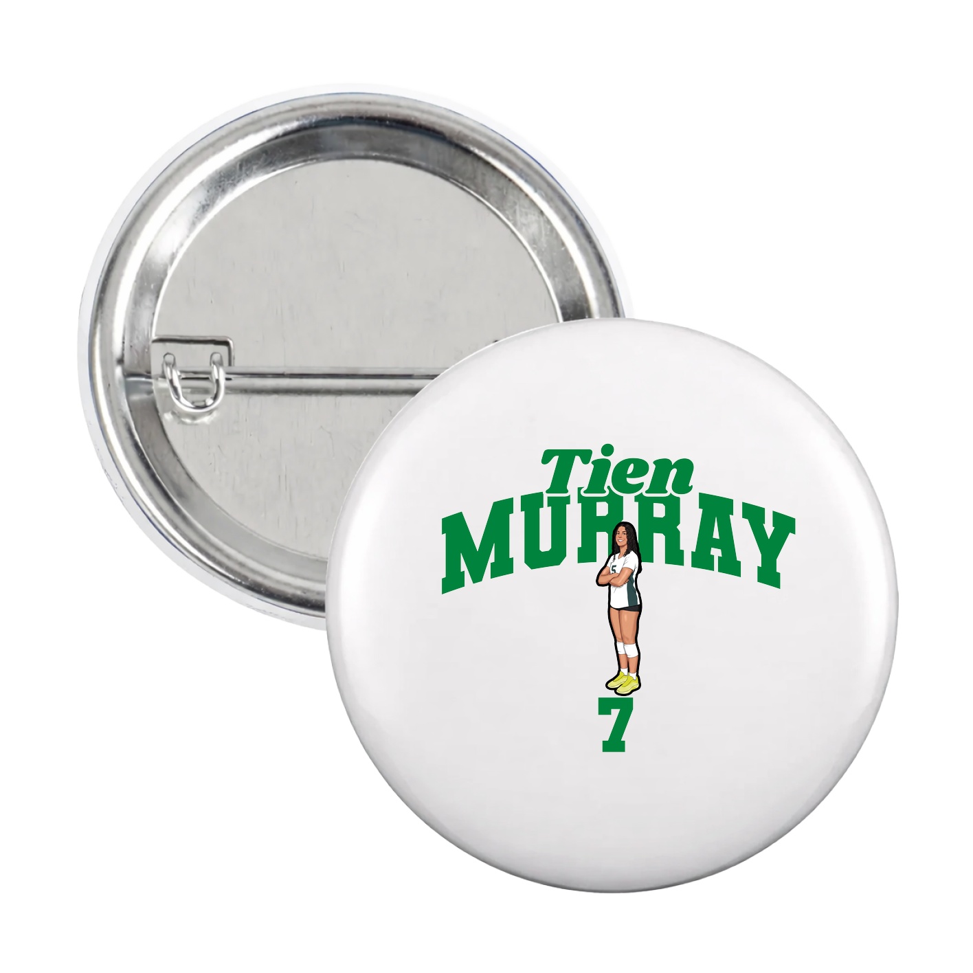 Game Day Button — Signature Arch in White