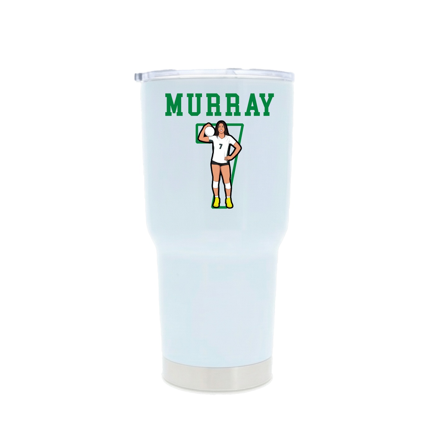 30oz Stainless Steel Tumbler — Shirsey in White