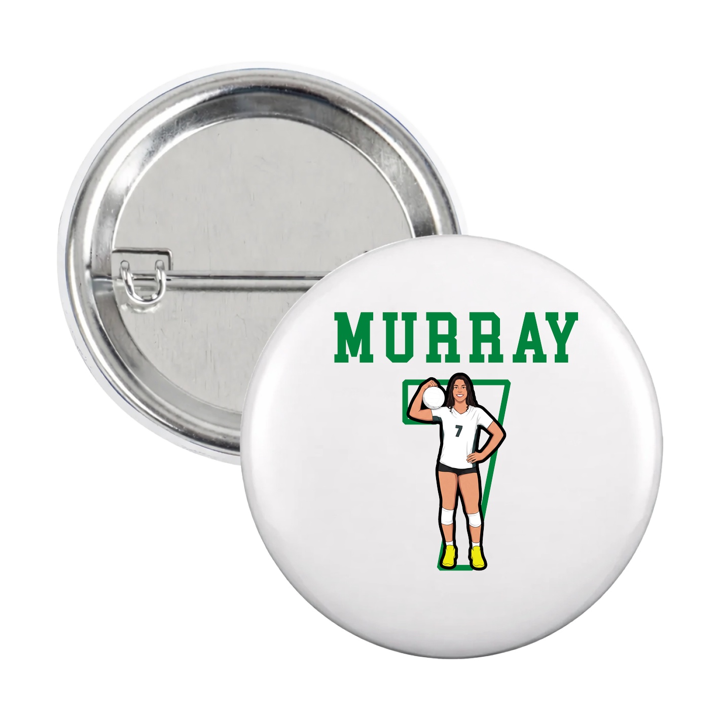 Game Day Button — Shirsey in White