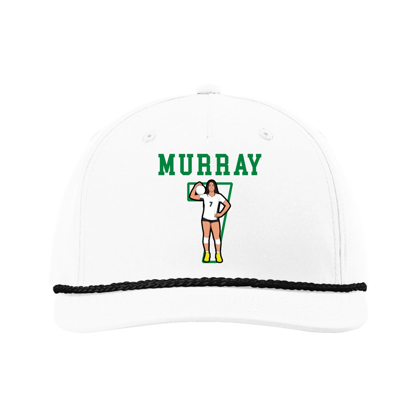 Five-Panel Classic Rope Cap — Shirsey in White