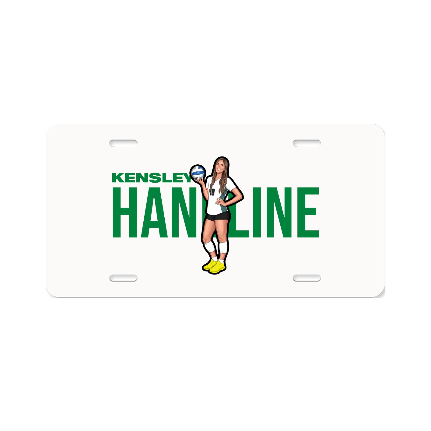 License Plate — Player Name in Classic