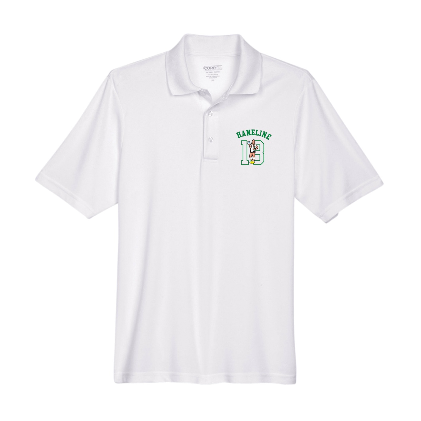 Performance Polo — Shirsey Arch in White