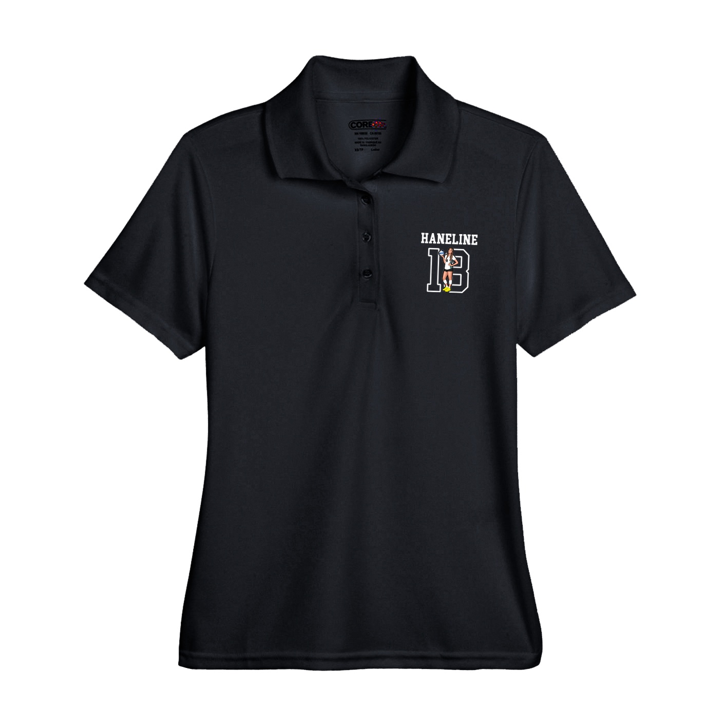Womens Performance Polo — Shirsey in Black