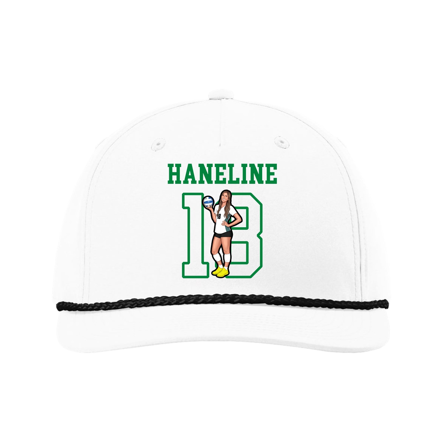 Five-Panel Classic Rope Cap — Shirsey in White