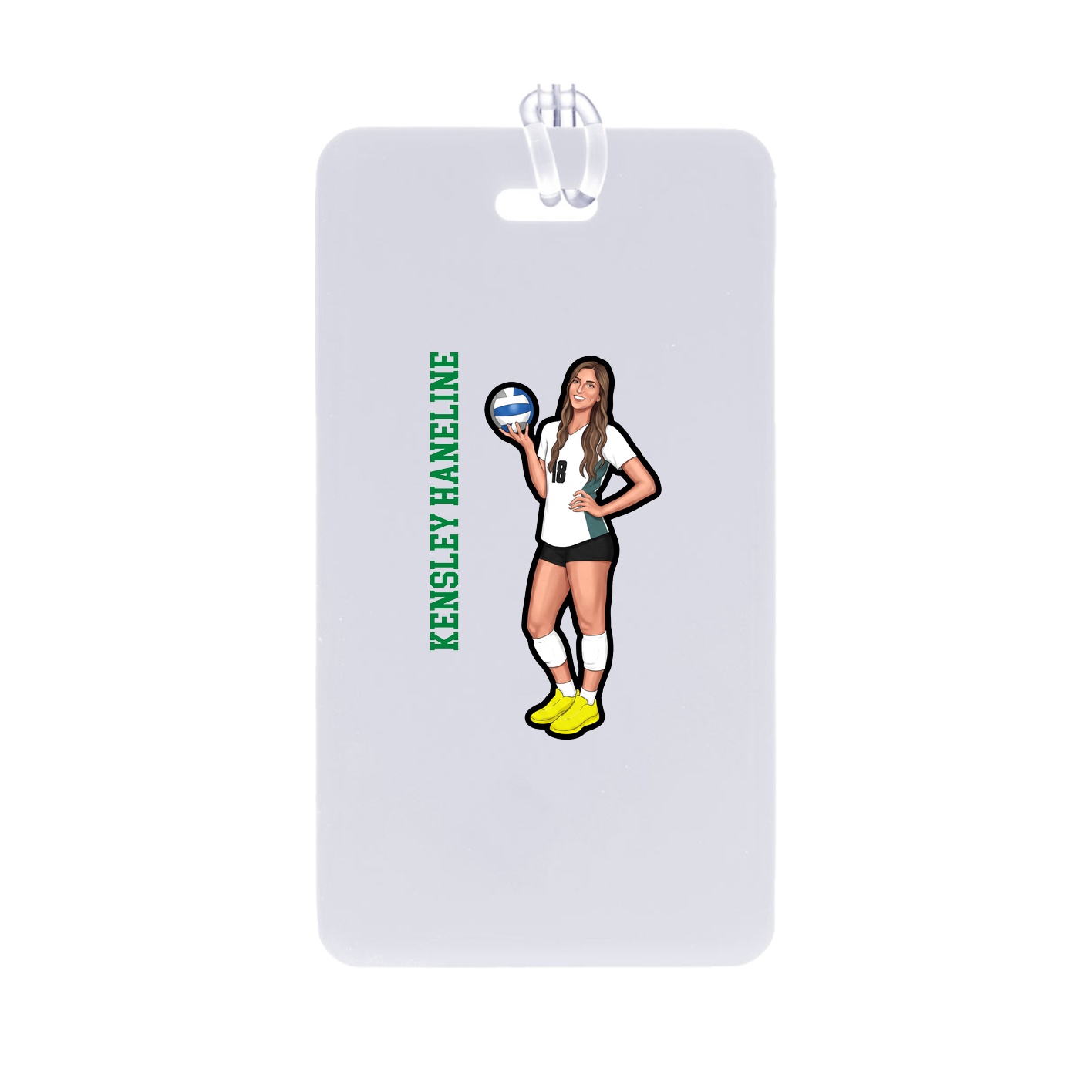Bag Tag — Name Vertical in Classic
