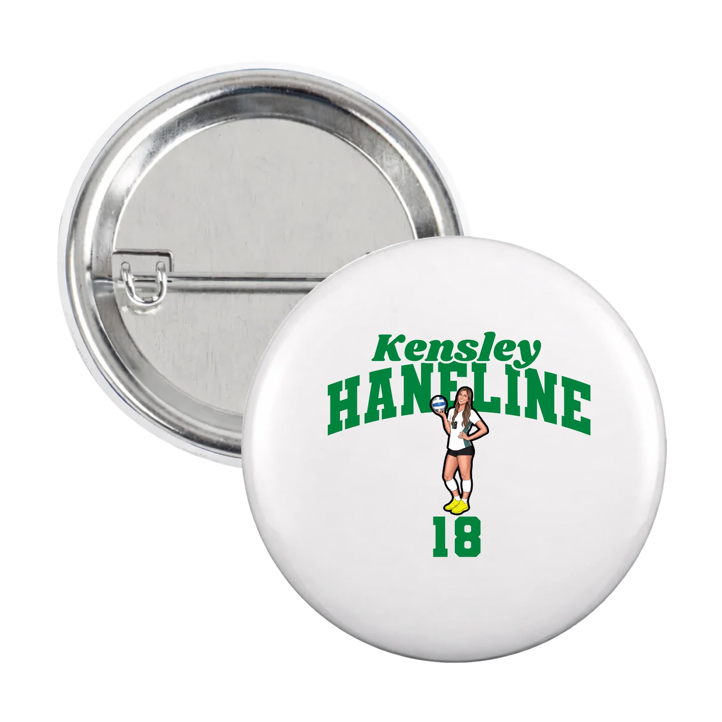 Game Day Button — Signature Arch in White