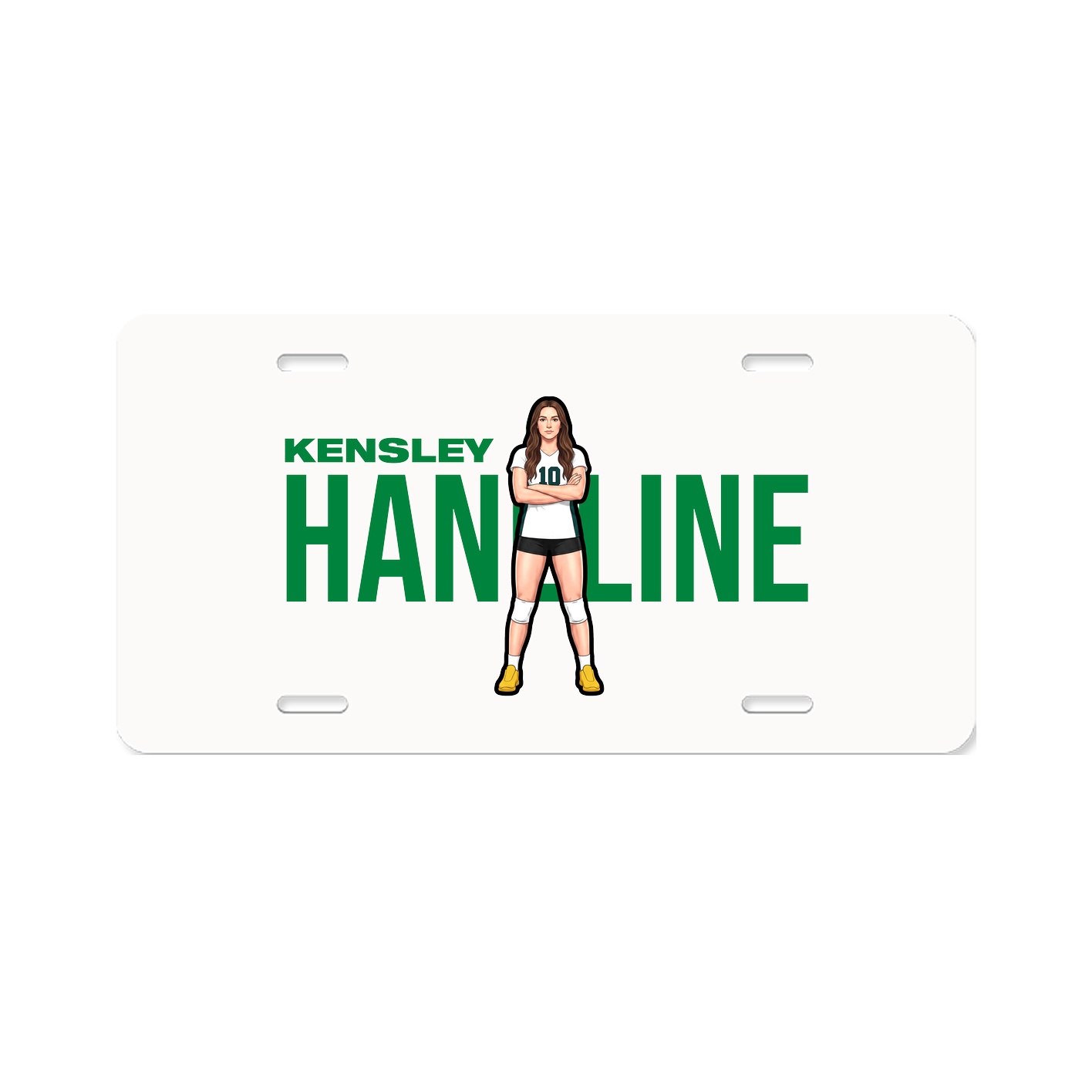 License Plate — Player Name in Classic