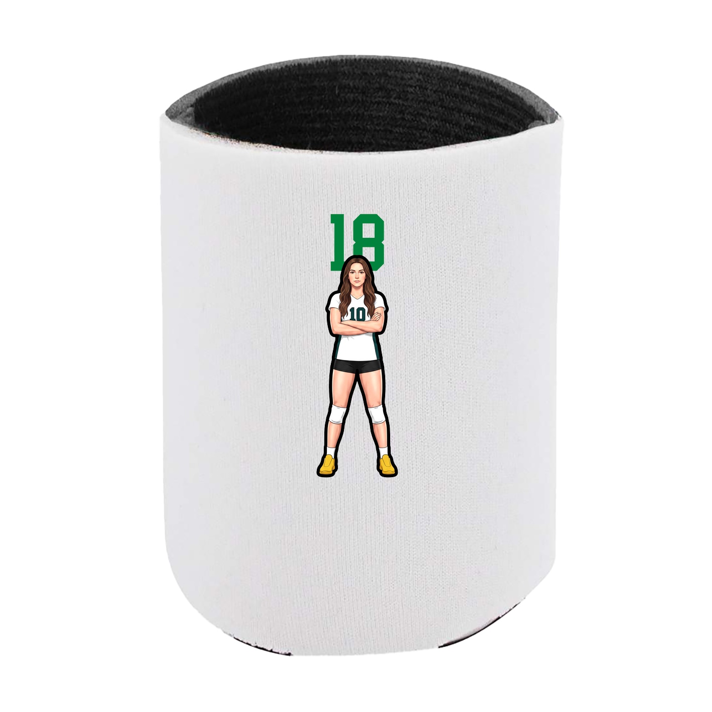 Can Holder — Number Top in White