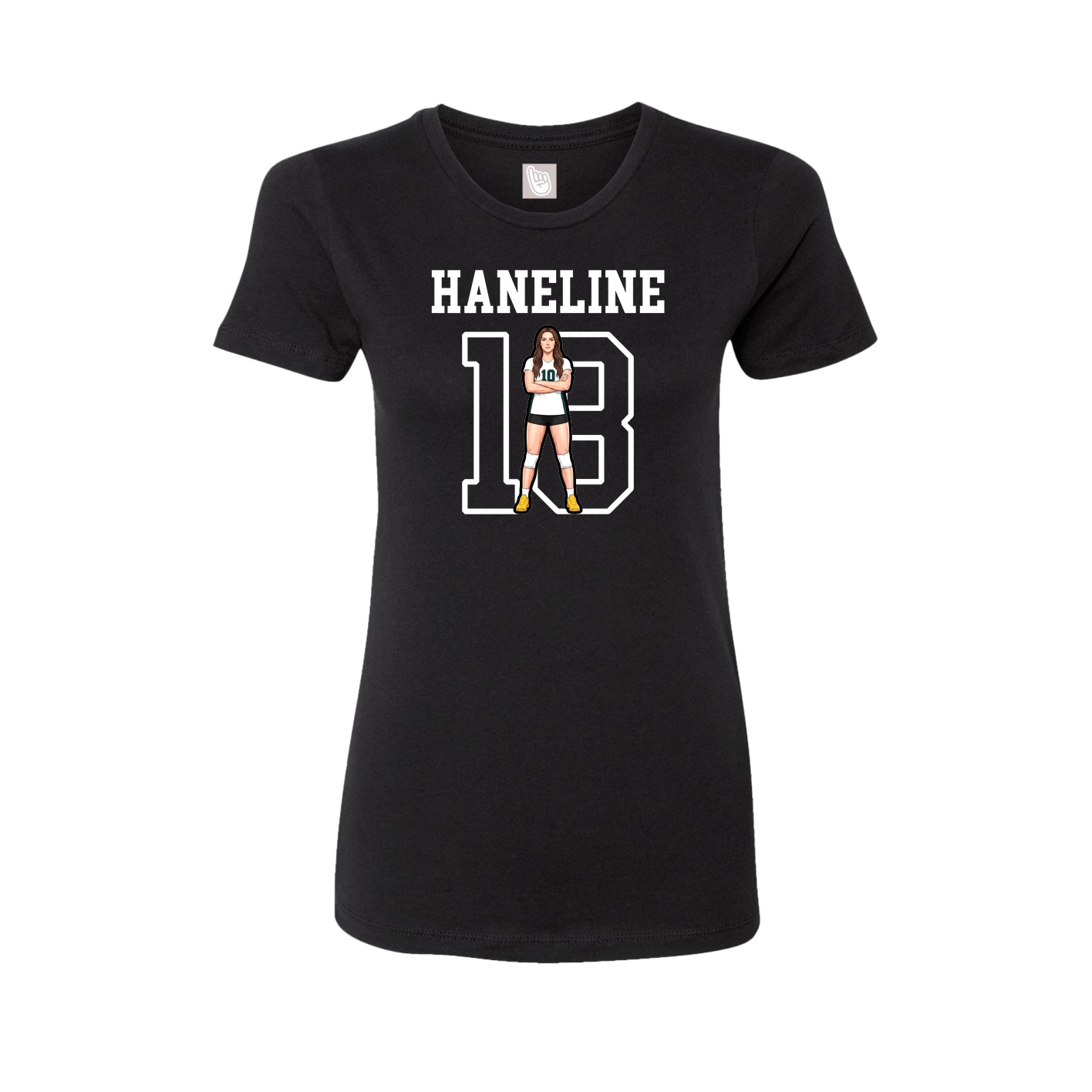 Fitted Women's Tee — Shirsey in Black