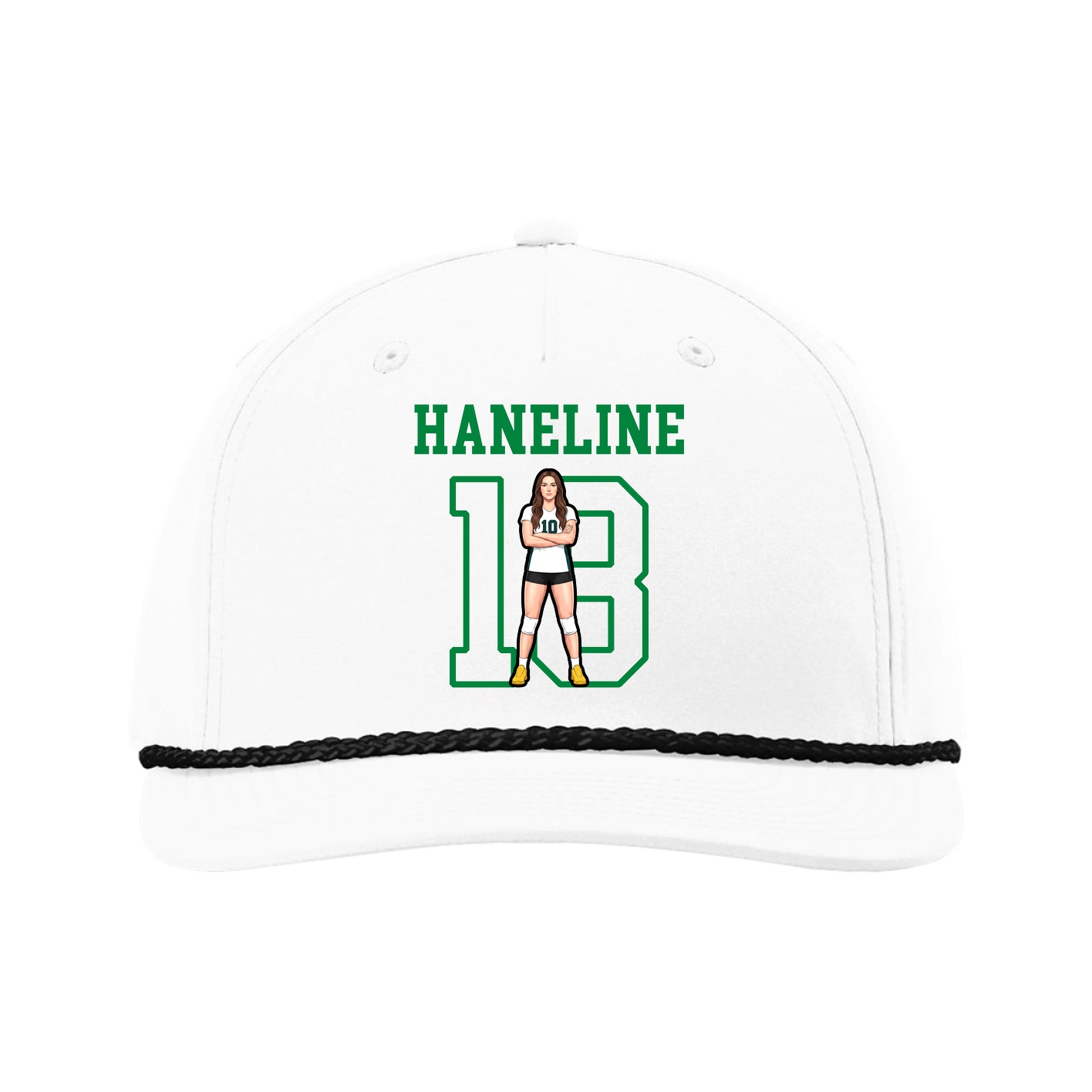 Five-Panel Classic Rope Cap — Shirsey in White