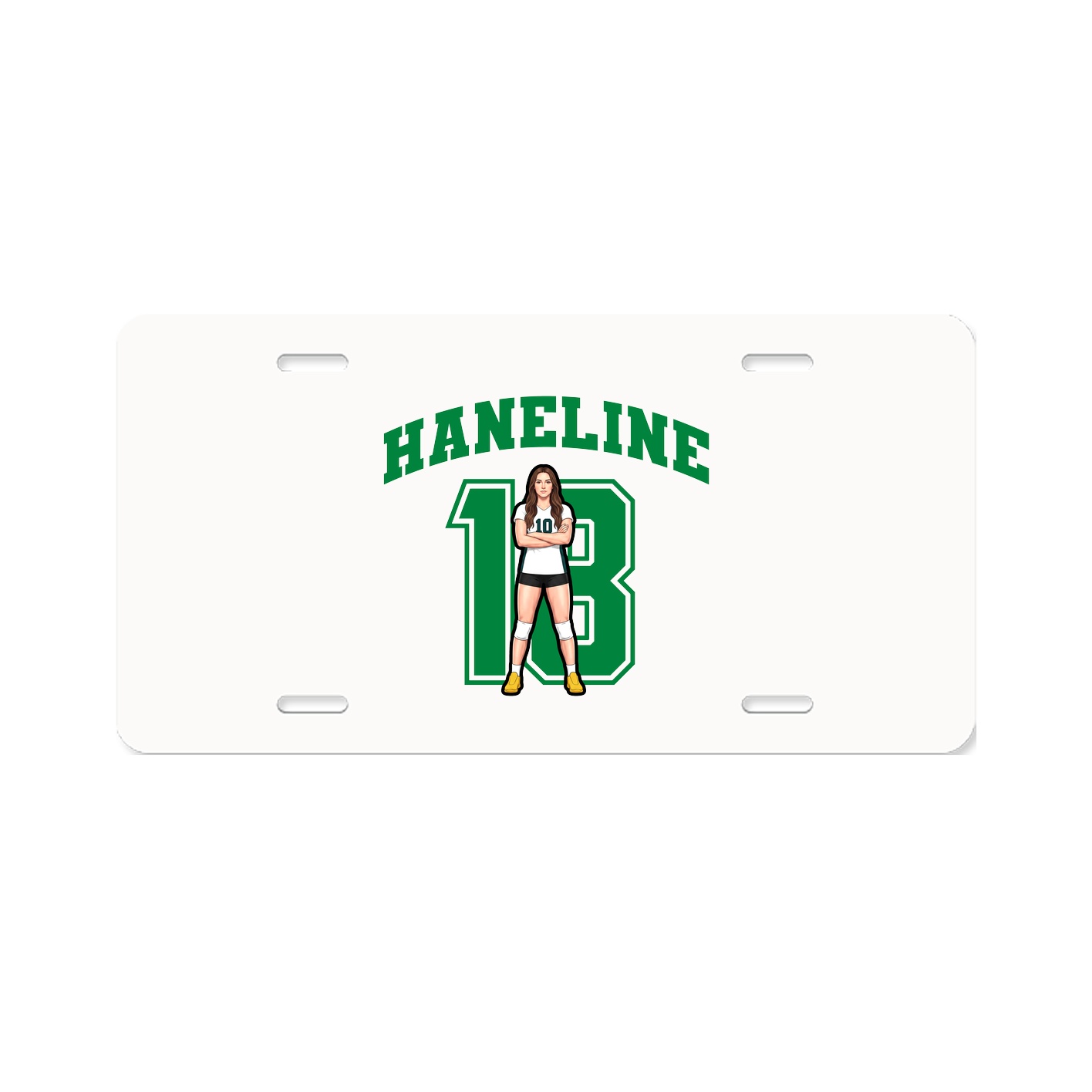 License Plate — Number in Classic
