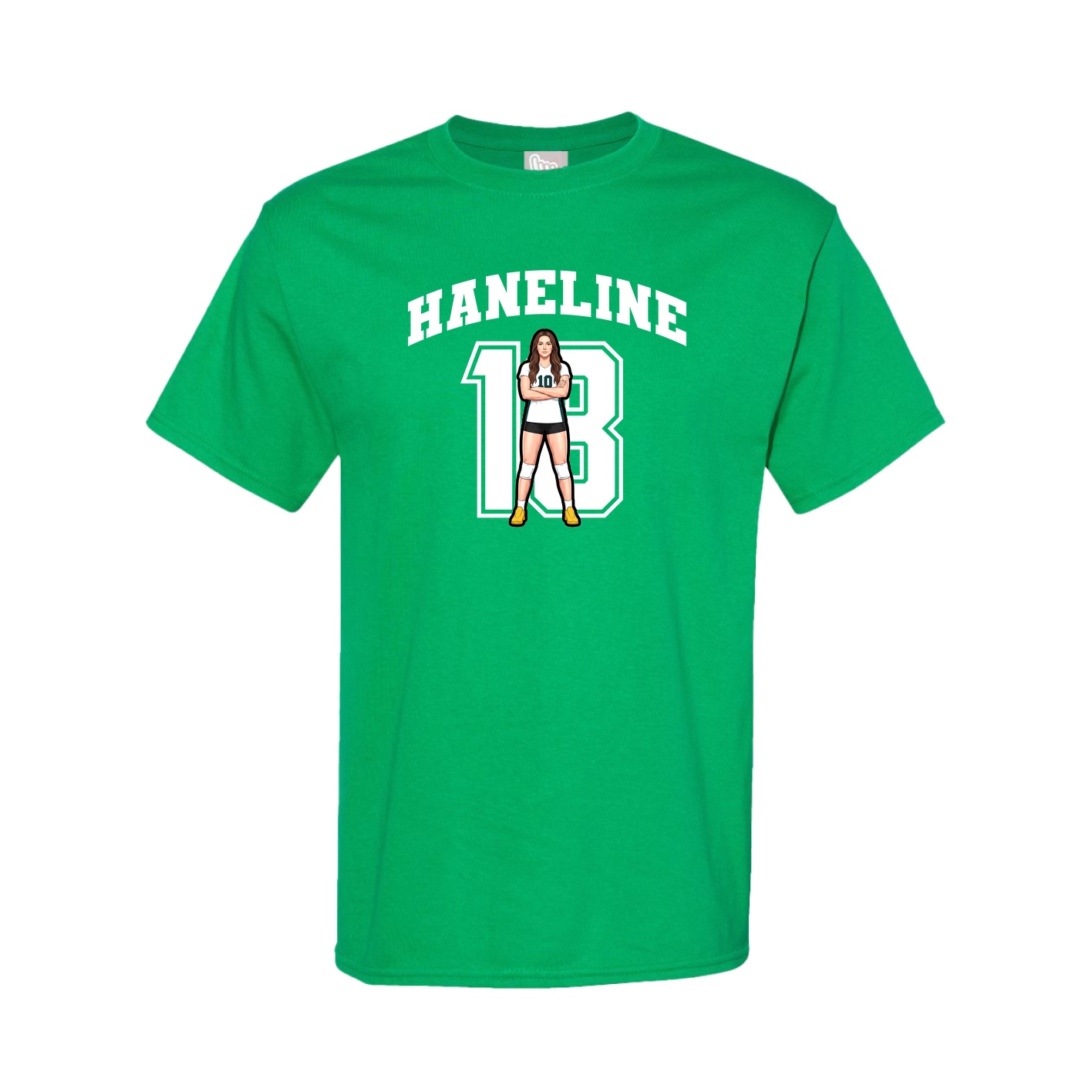Tee — Number in Green