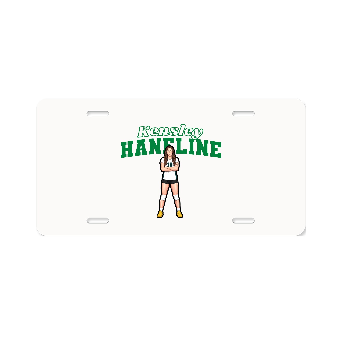 License Plate — Name Arch in Classic