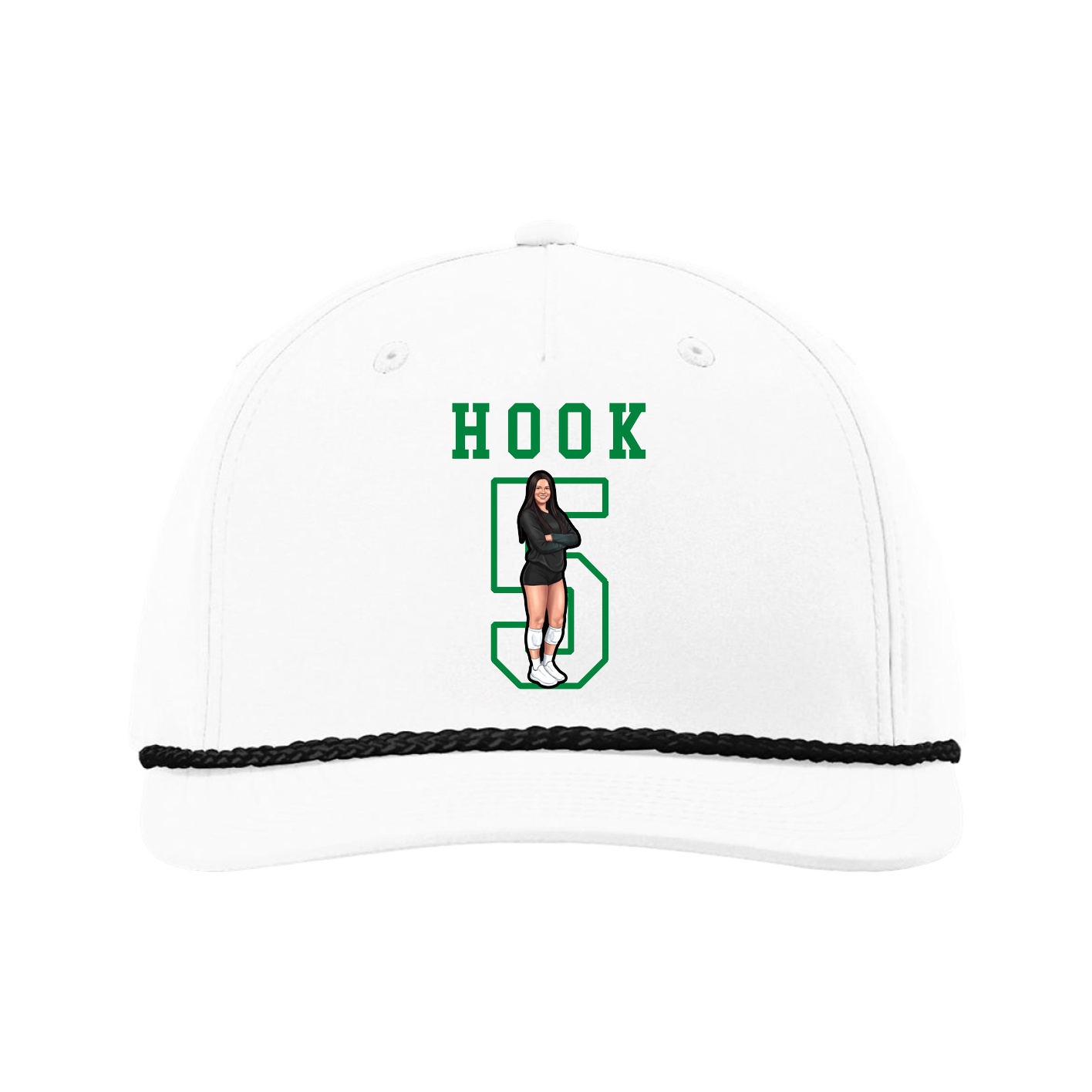 Five-Panel Classic Rope Cap — Shirsey in White