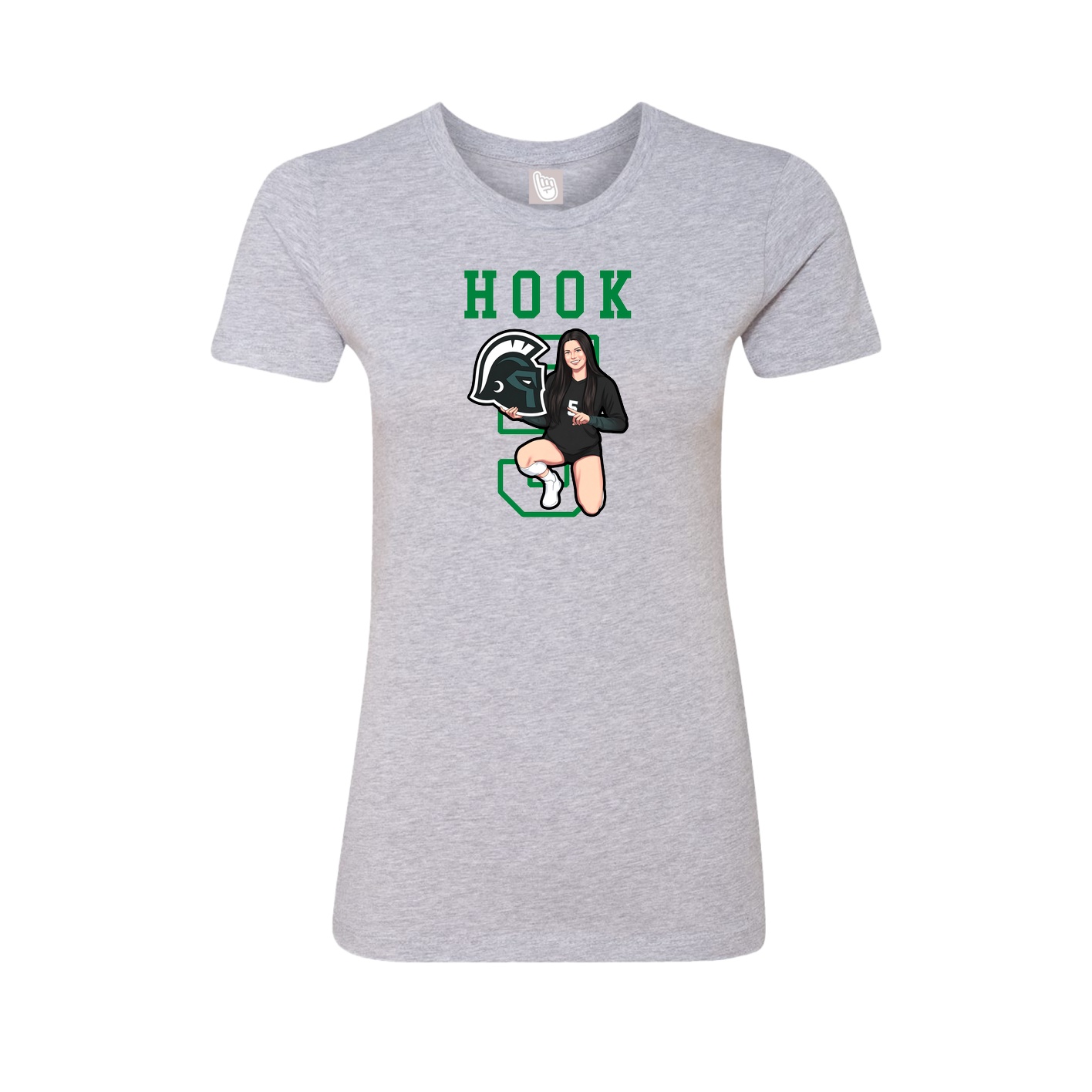 Fitted Women's Tee — Shirsey in Grey