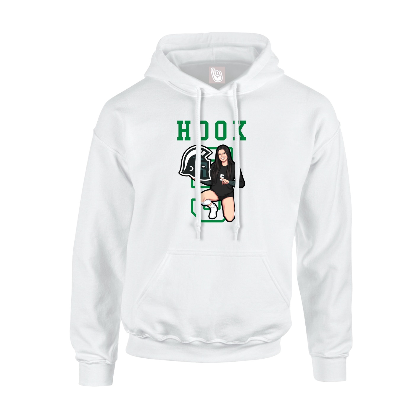 Hoodie — Shirsey in White