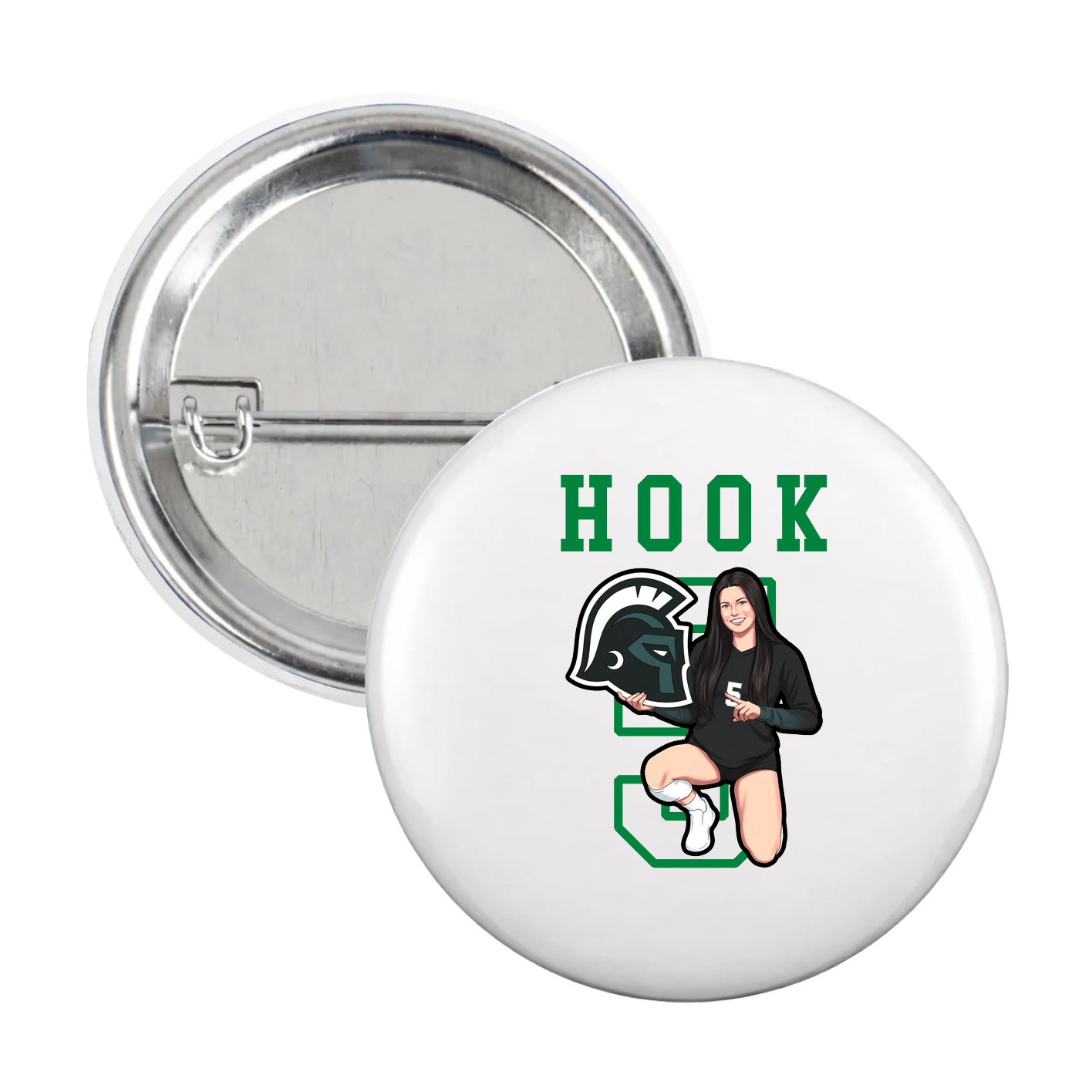 Game Day Button — Shirsey in White