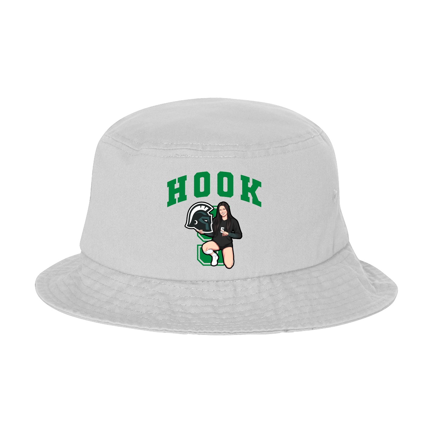 Bucket Cap — Number in White
