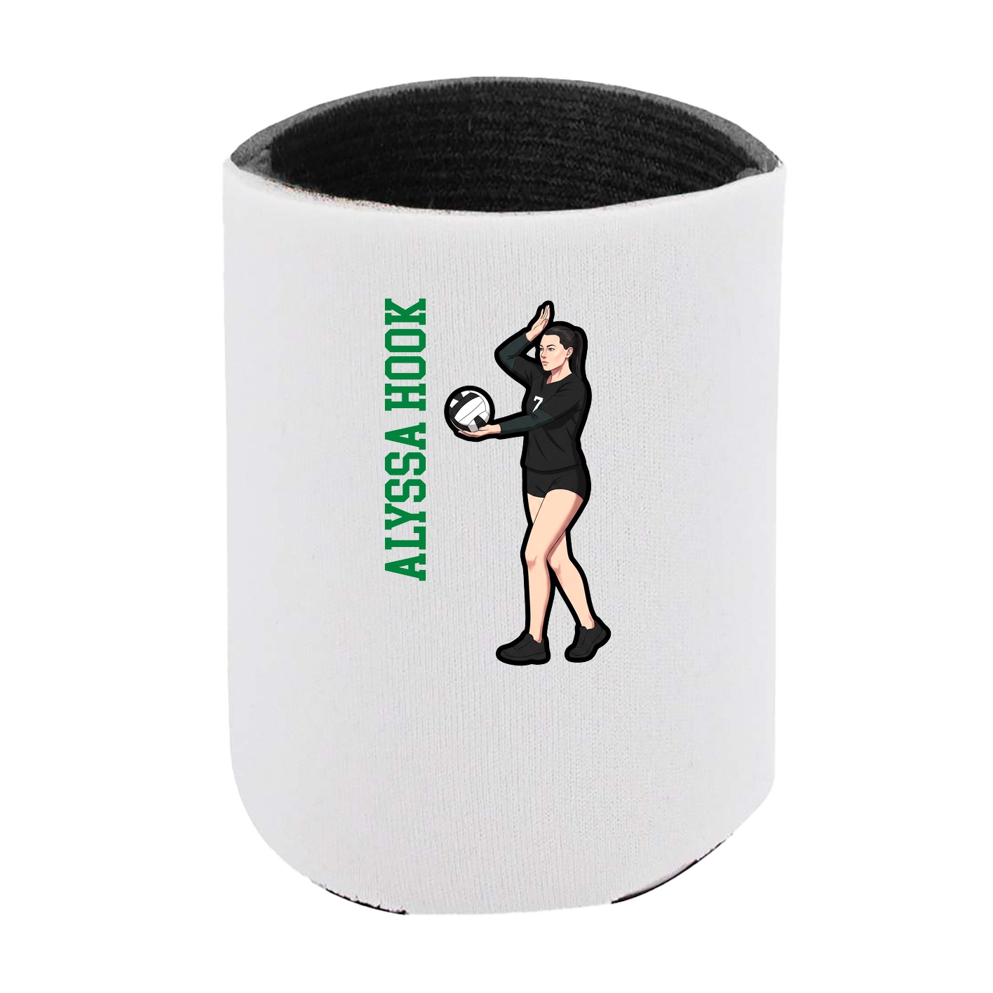 Can Holder — Name Vertical in White
