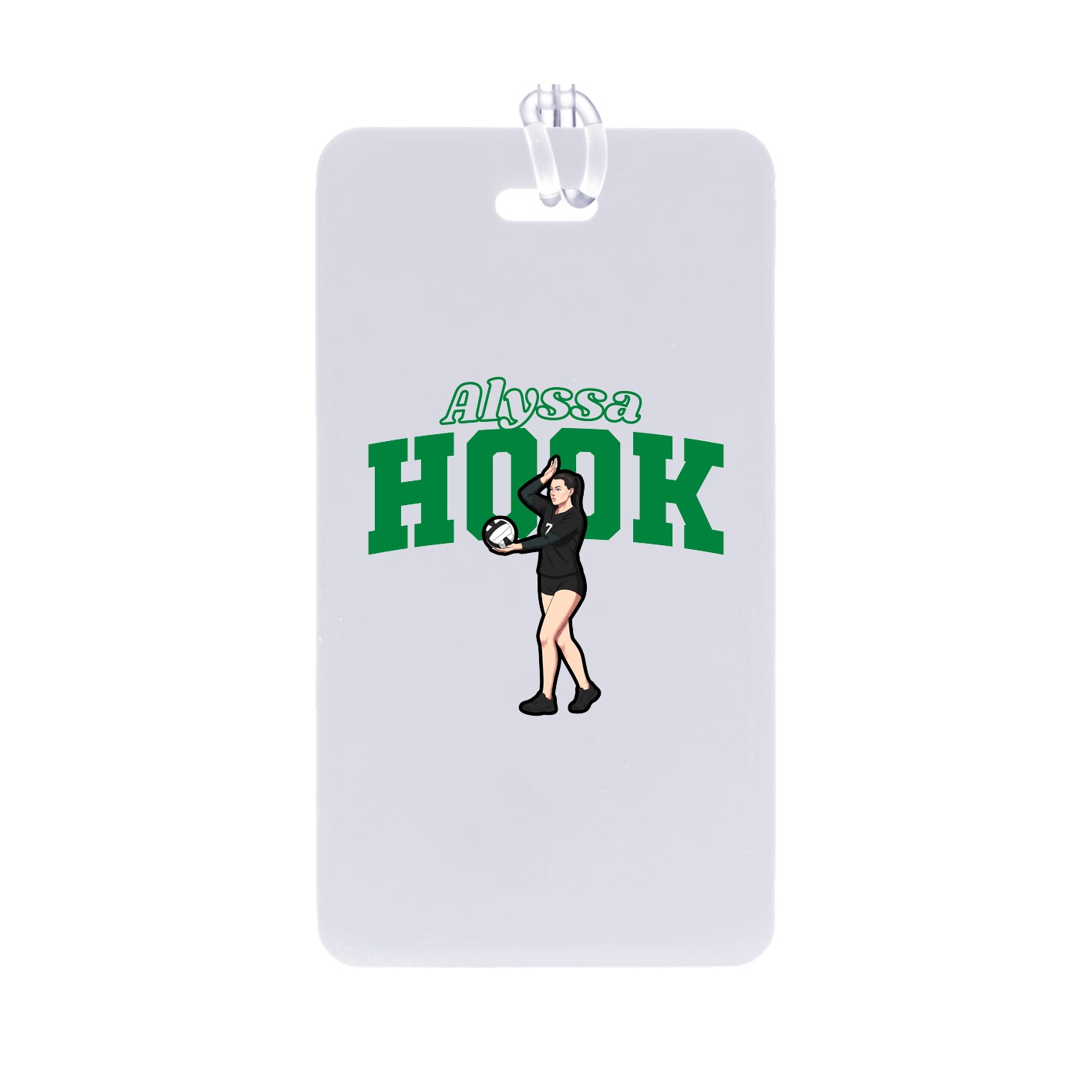 Bag Tag — Name Arch in Classic