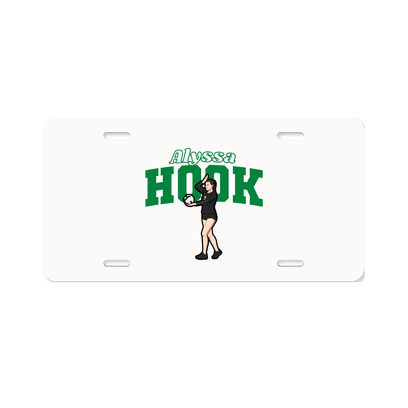 License Plate — Name Arch in Classic
