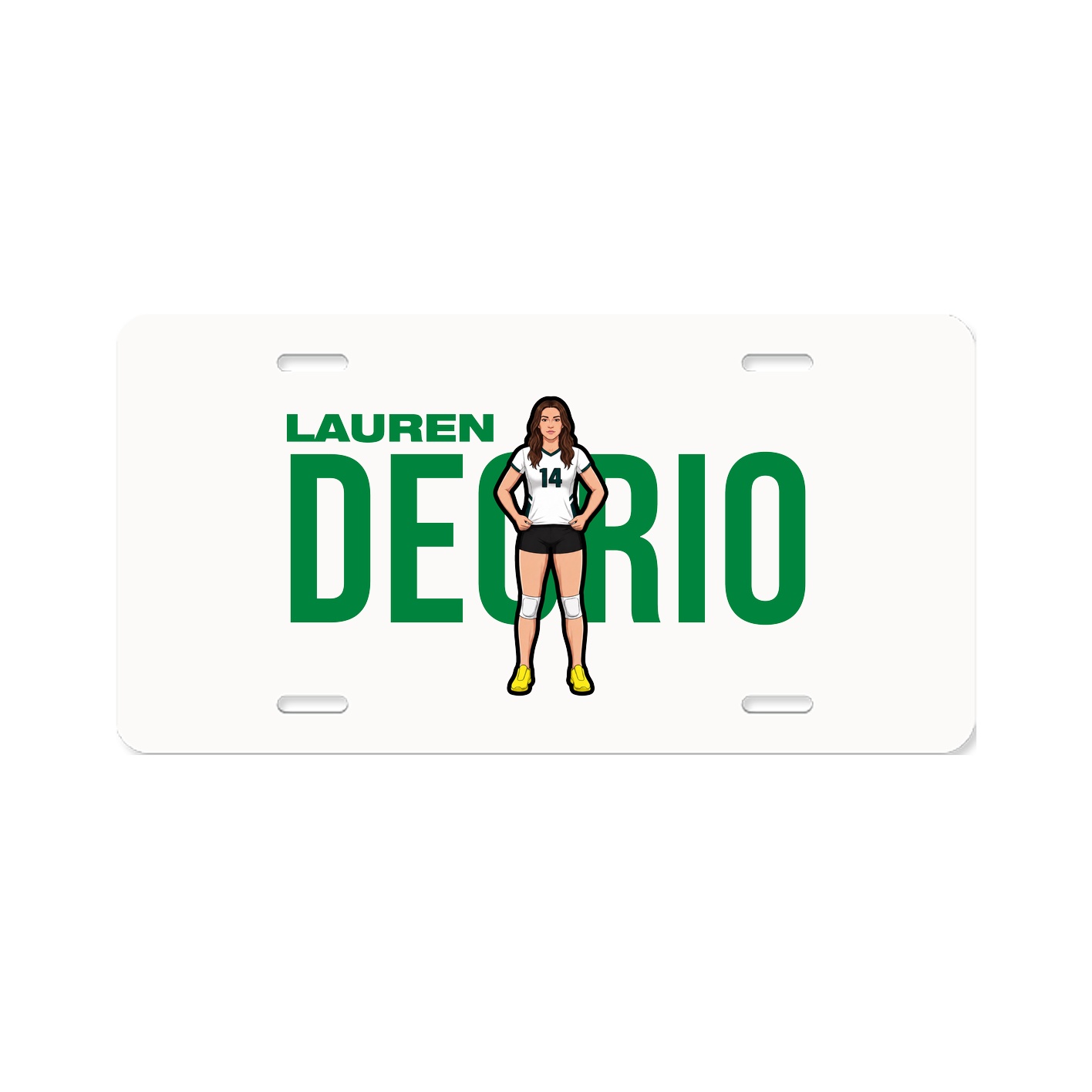 License Plate — Player Name in Classic