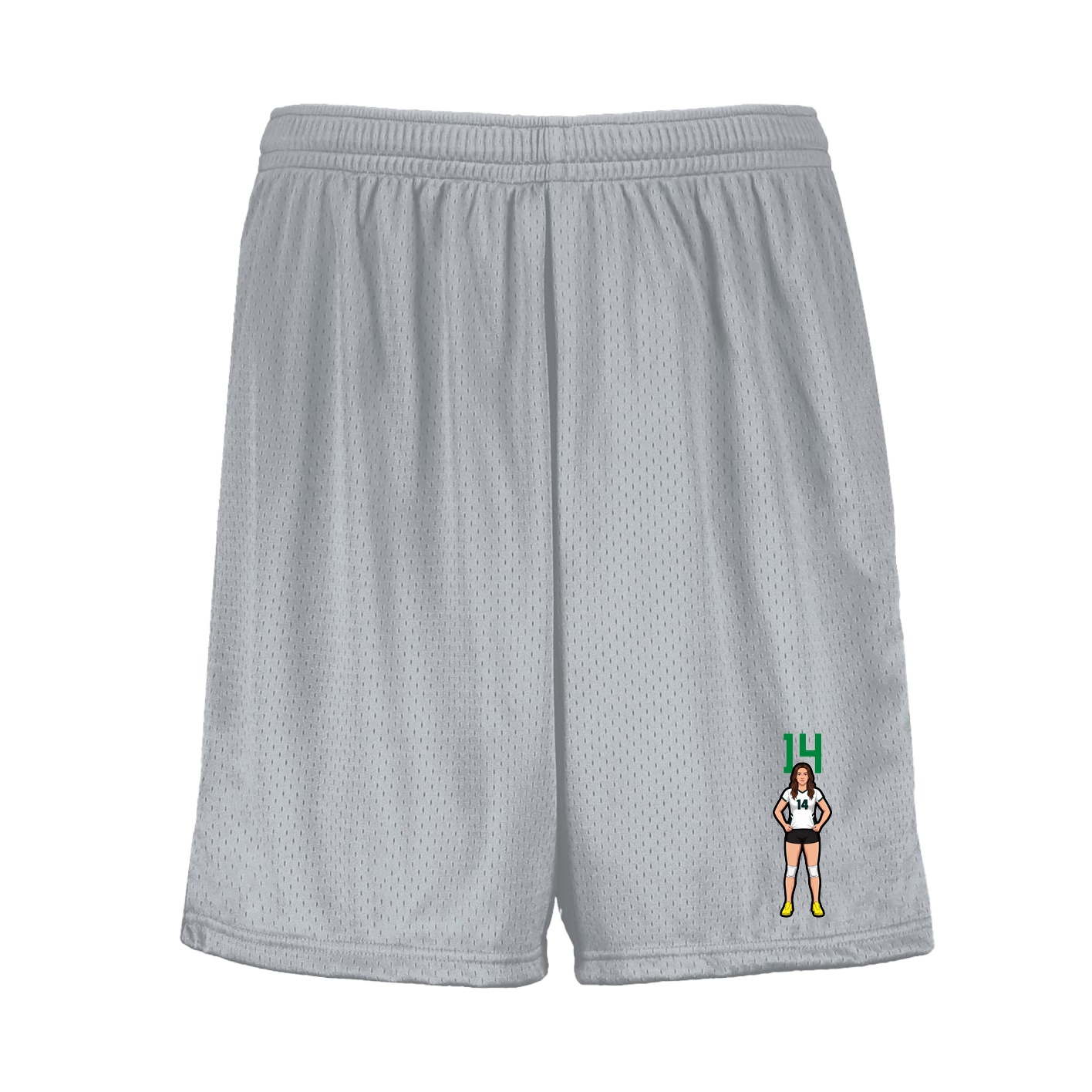 Shorts — Number Top in Silver