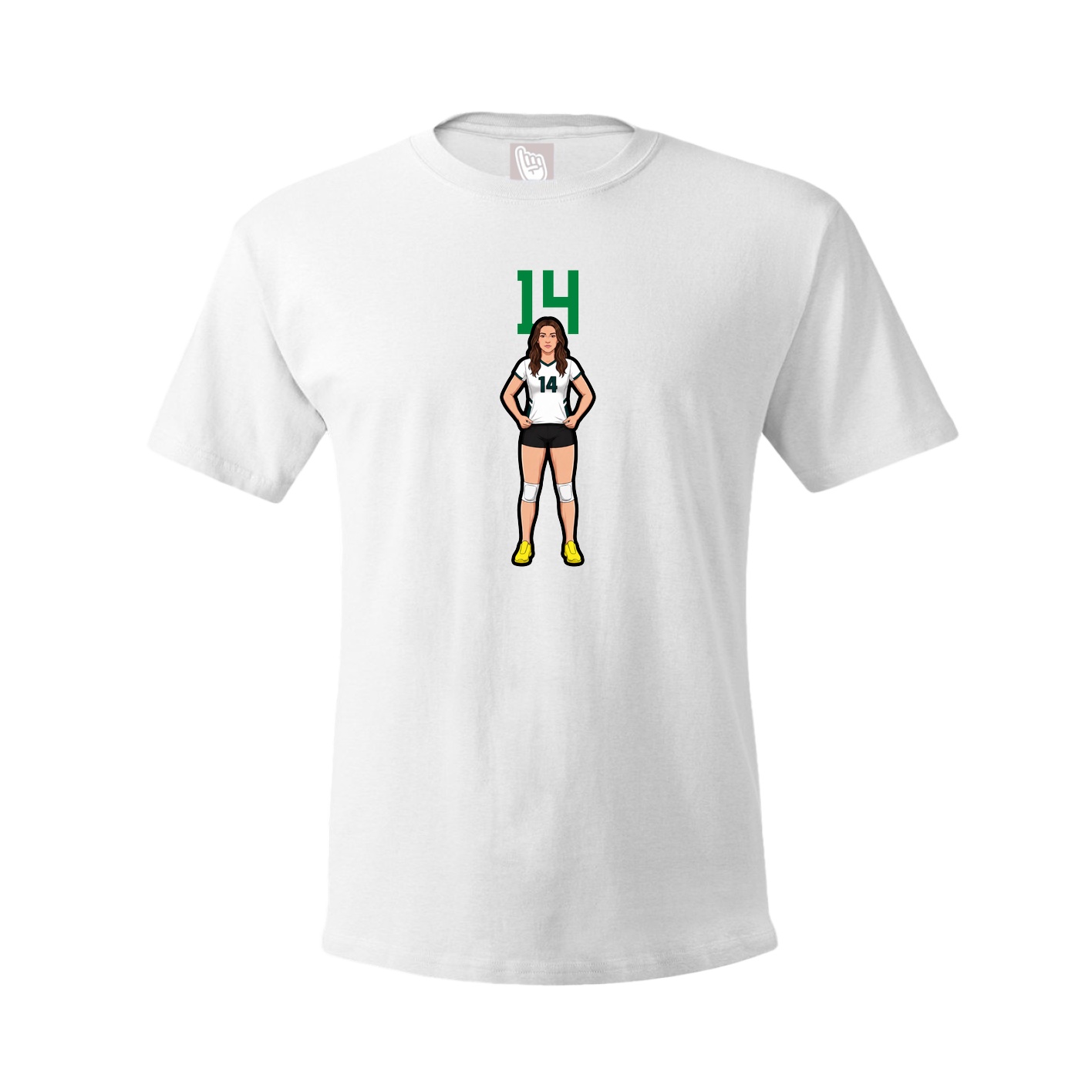 Tee — Number Top in White
