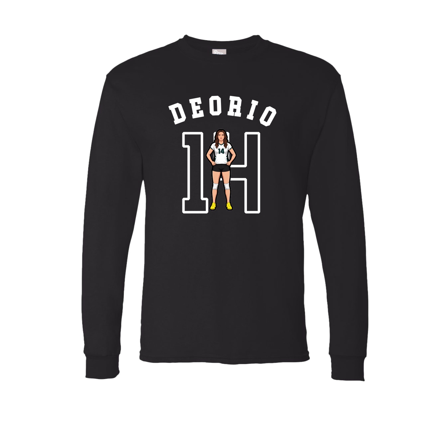 Long Sleeve Tee — Shirsey Arch in Black