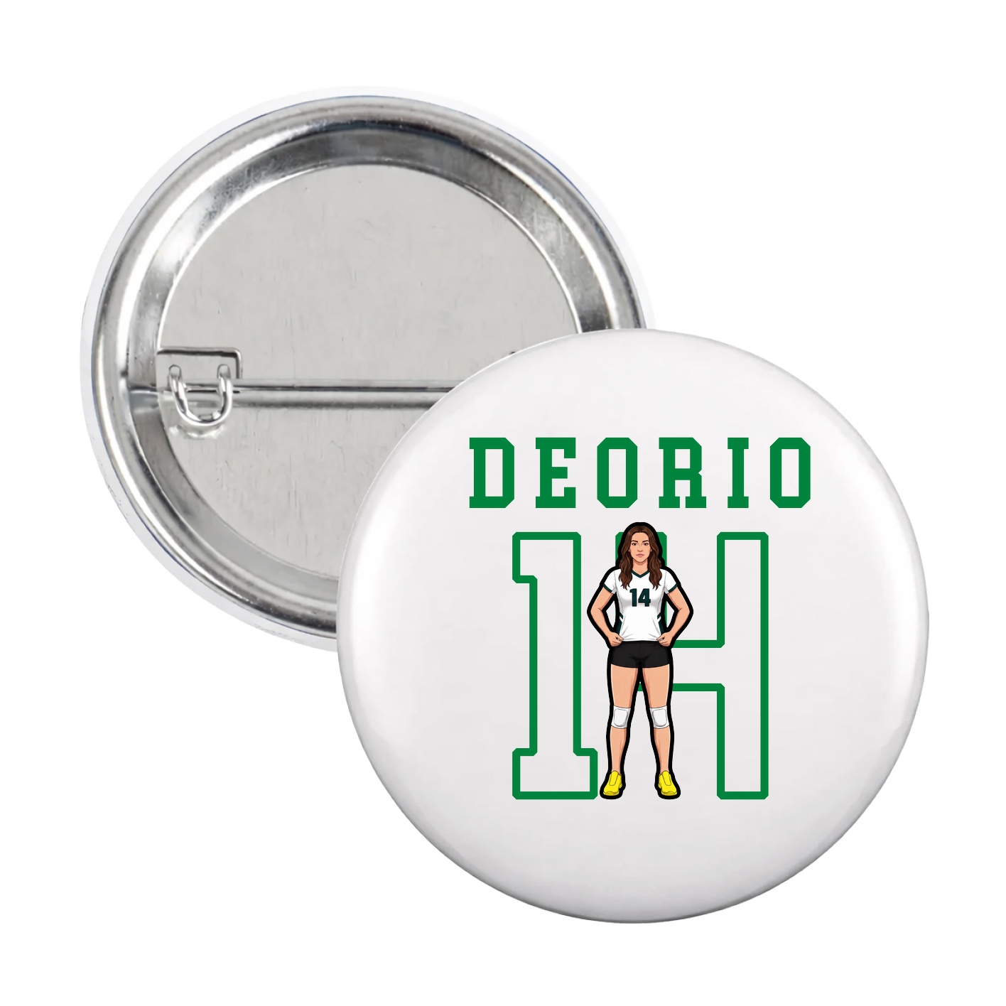 Game Day Button — Shirsey in White