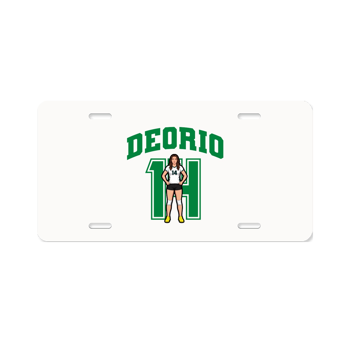 License Plate — Number in Classic