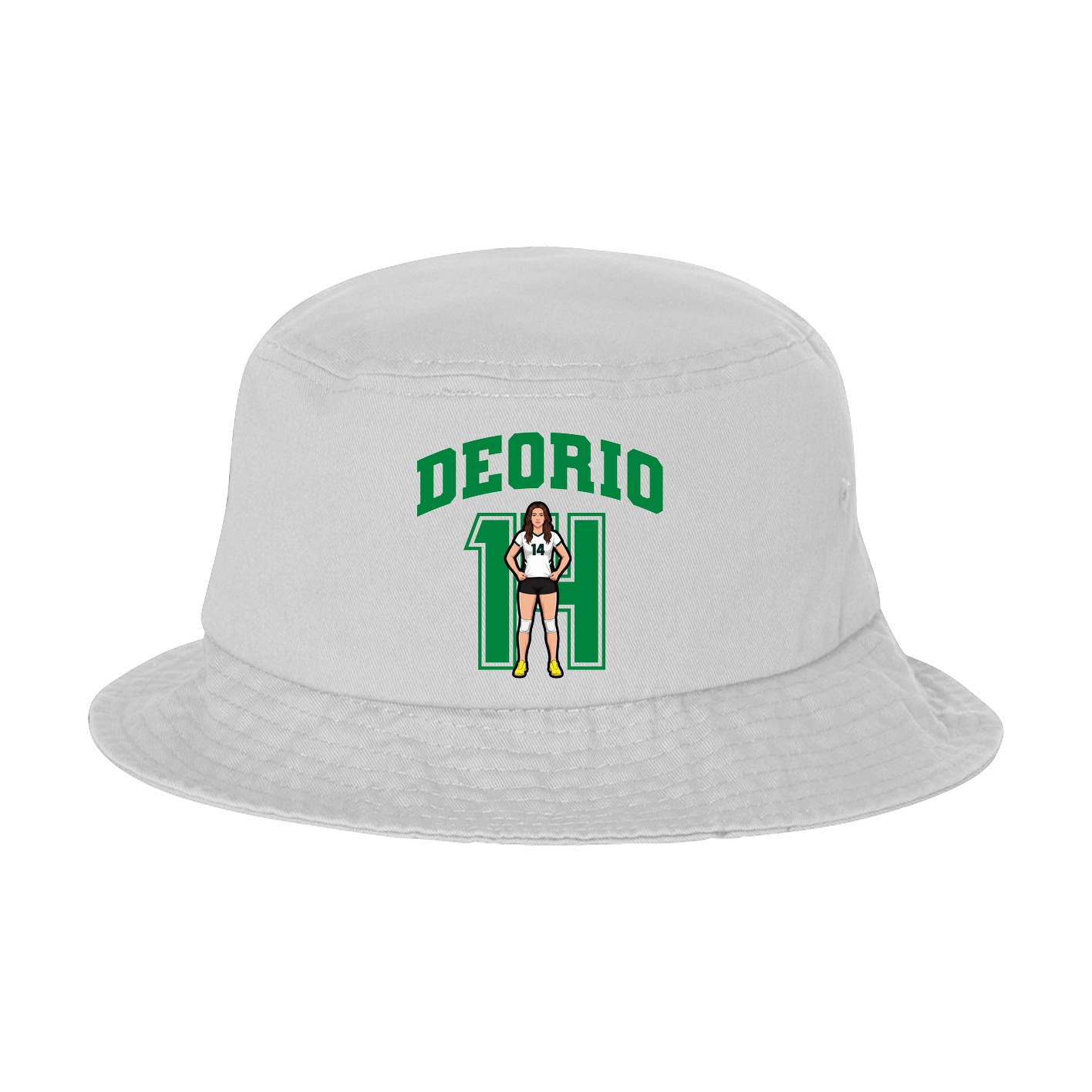 Bucket Cap — Number in White