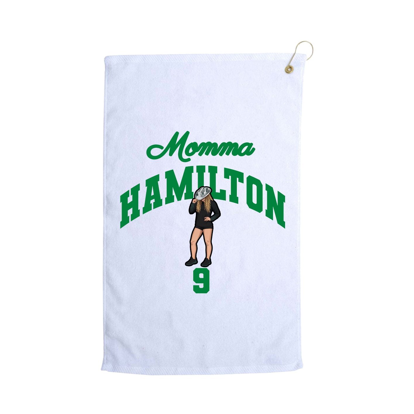 Golf Towel — Mothers Day Arch in White