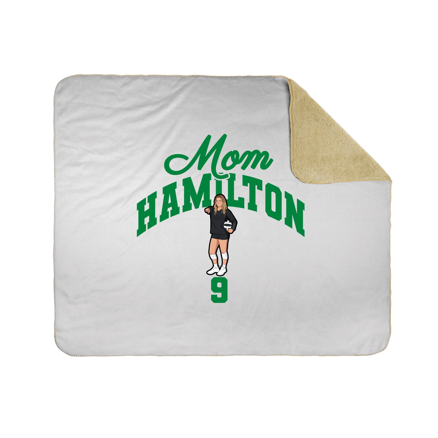 Throw Blanket — Mothers Day Arch in White