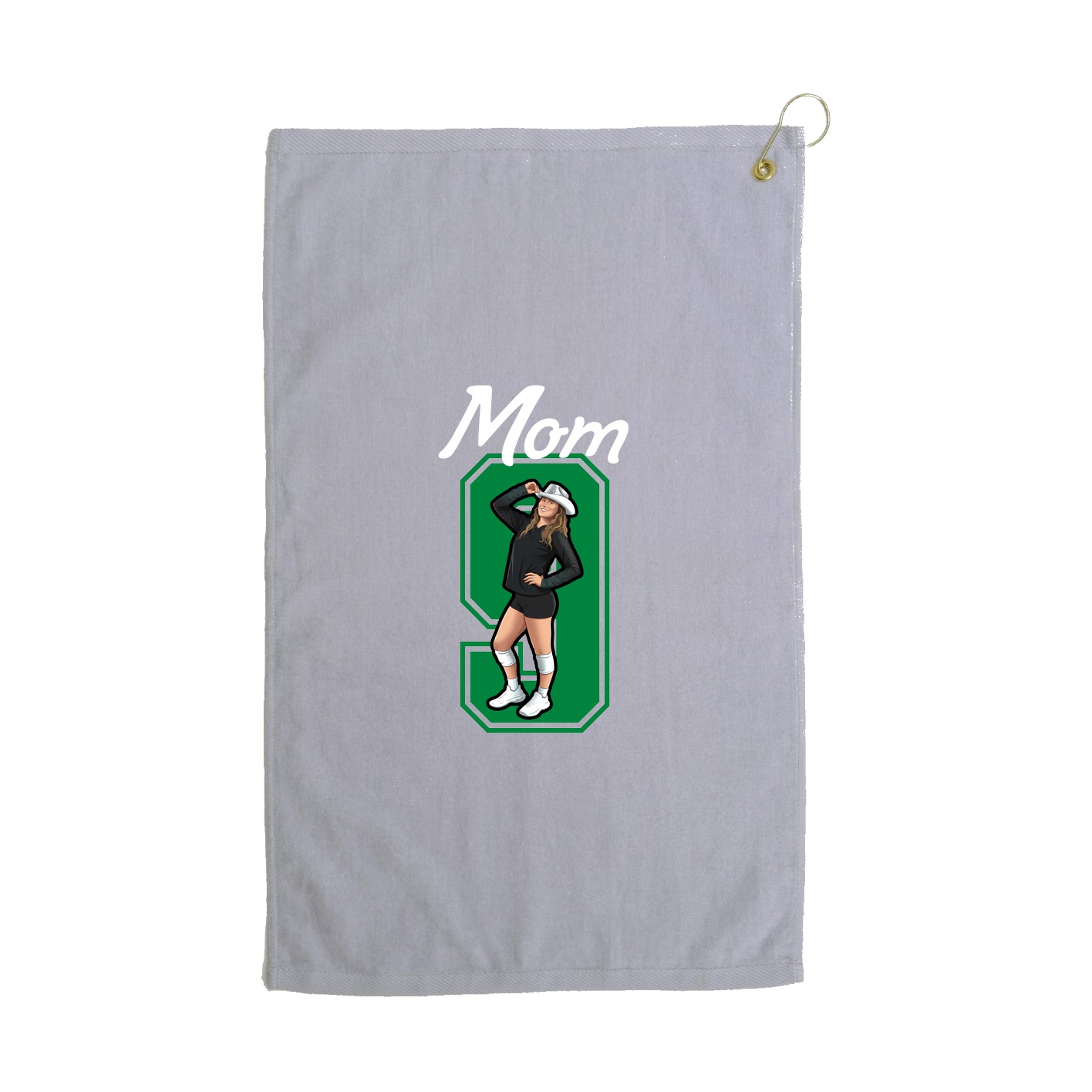 Golf Towel — Mothers Day Shirsey in Grey