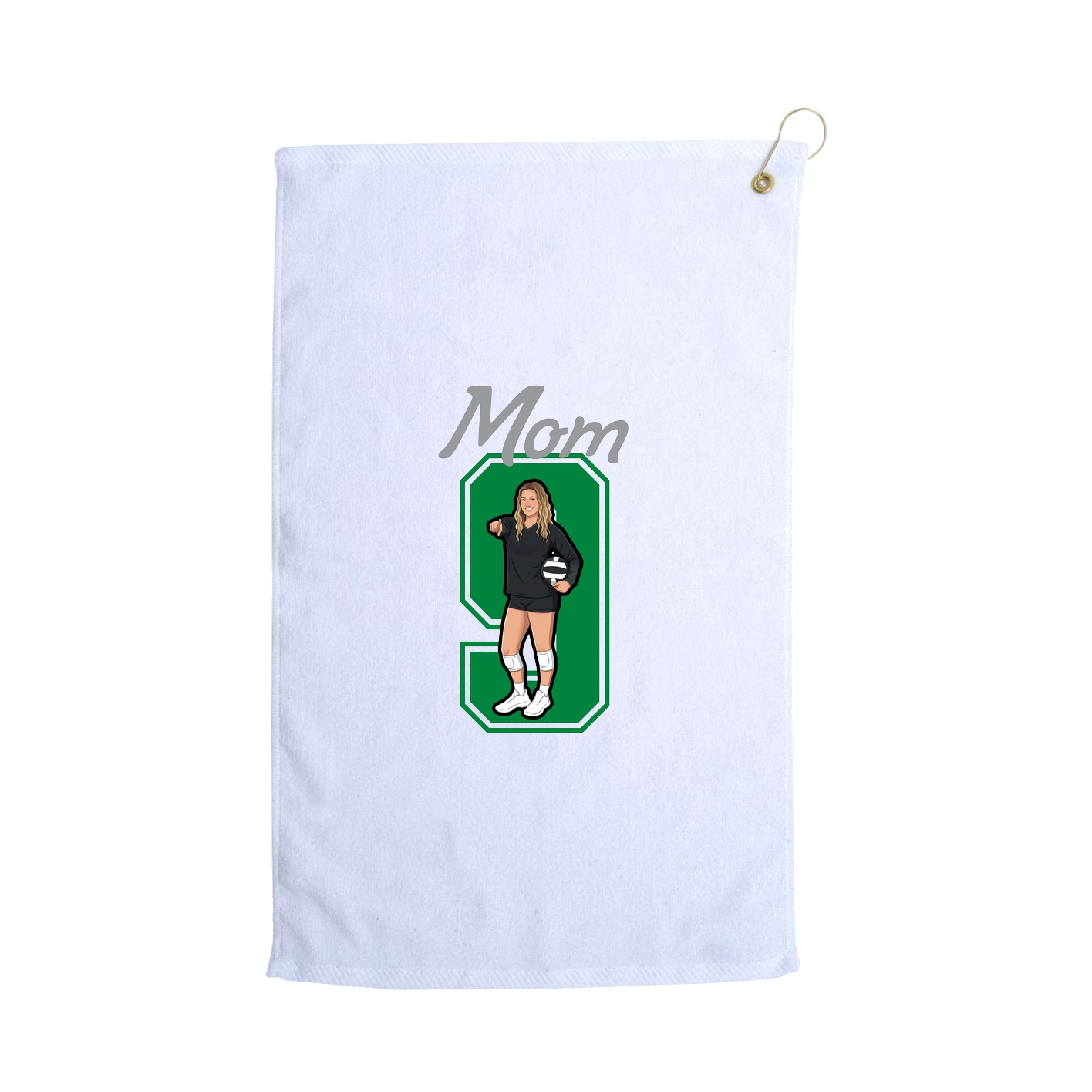 Golf Towel — Mothers Day Shirsey in White