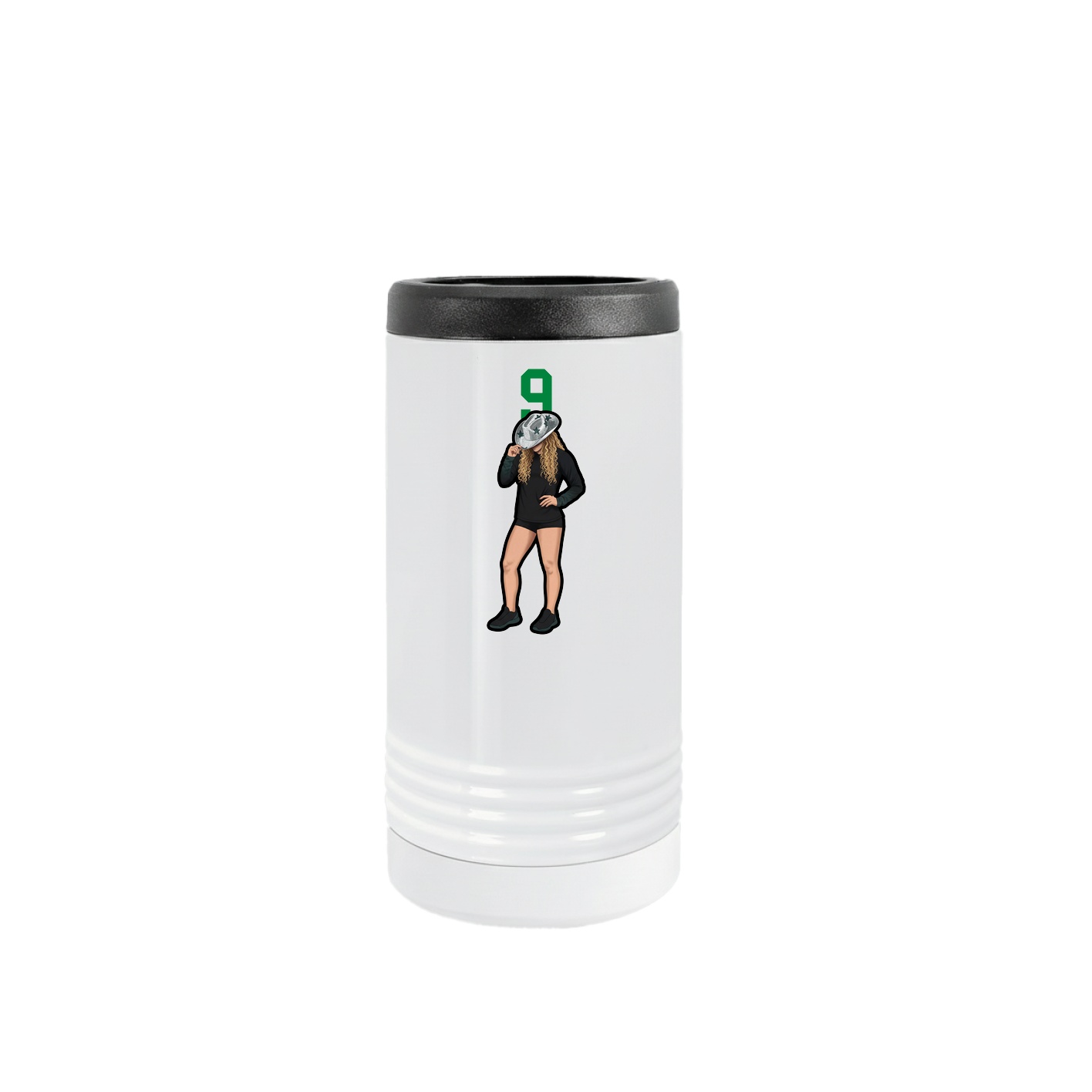 Slim Beverage Holder — Number Top in White