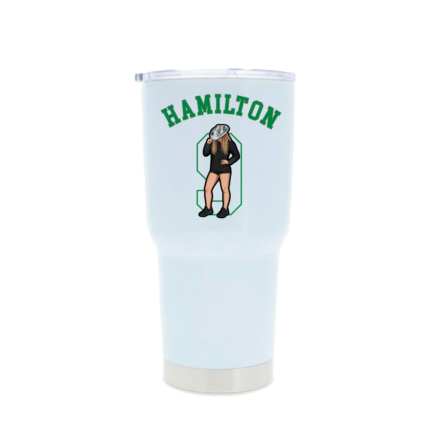 30oz Stainless Steel Tumbler — Shirsey Arch in White