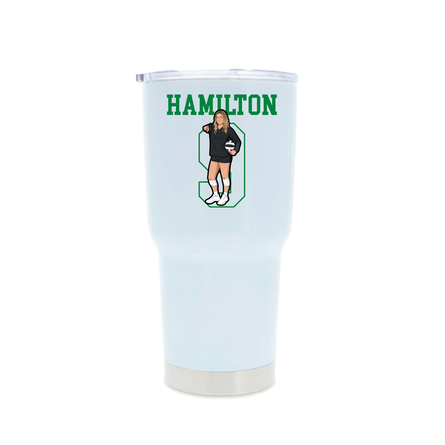 30oz Stainless Steel Tumbler — Shirsey in White