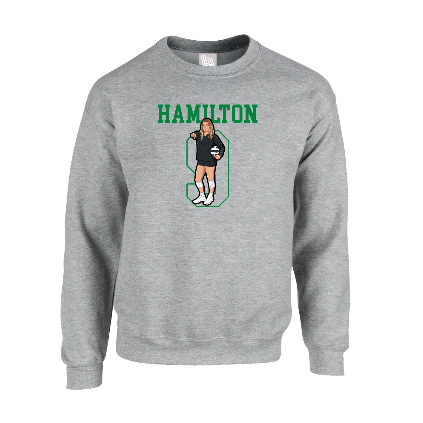 Fleece Crew — Shirsey in Grey