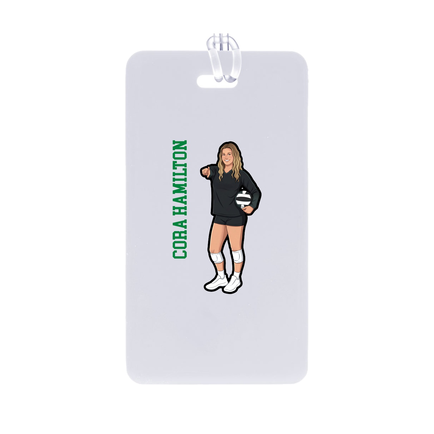 Bag Tag — Name Vertical in Classic