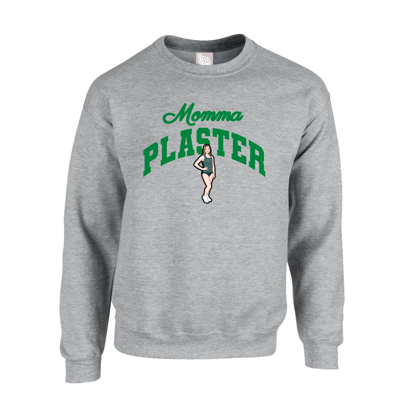 Fleece Crew — Mothers Day Arch in Grey