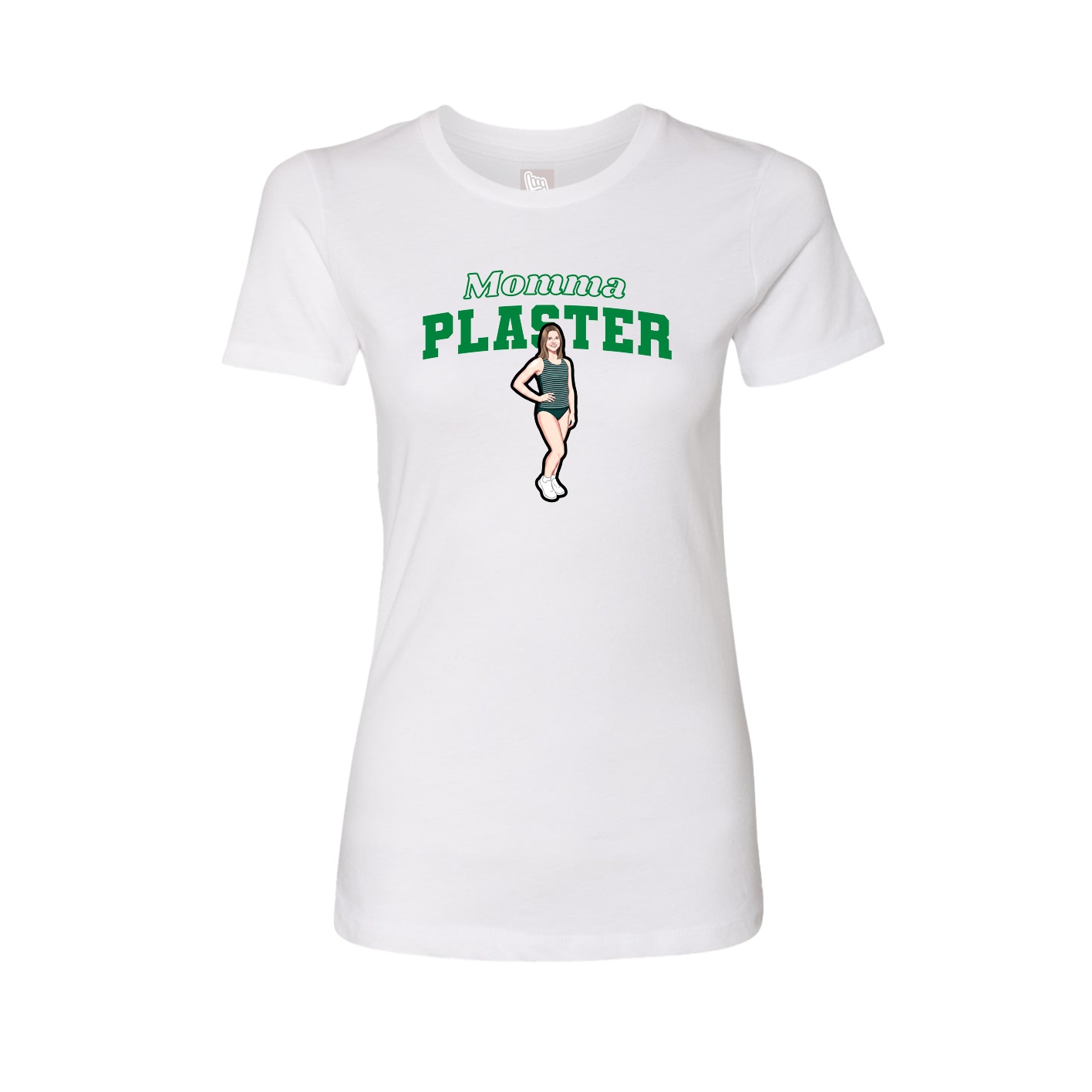 Womens Tee — Mothers Day Block in White