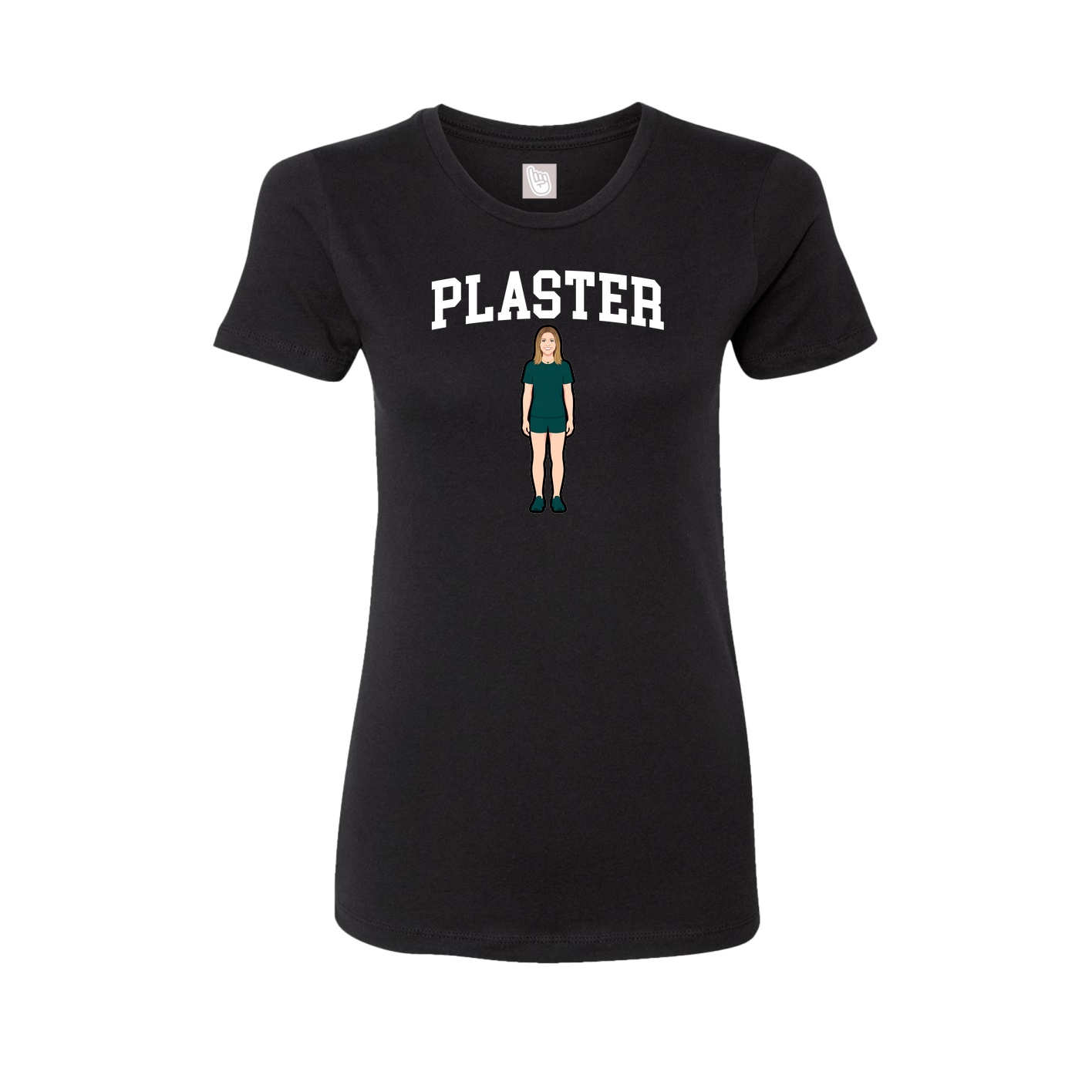Fitted Women's Tee — Shirsey in Black
