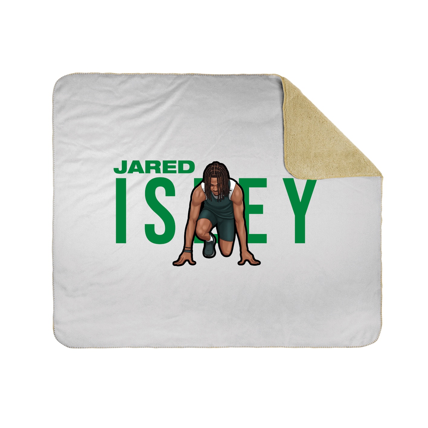 Throw Blanket — Player Name in White