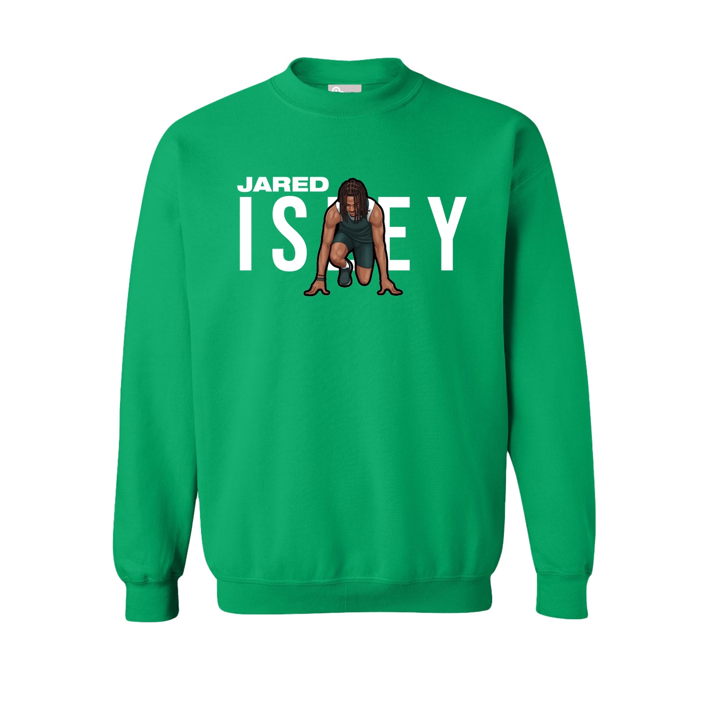 Fleece Crew — Player Name in Green