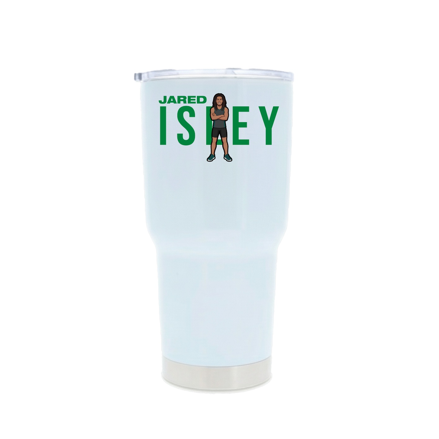 30oz Stainless Steel Tumbler — Player Name in White